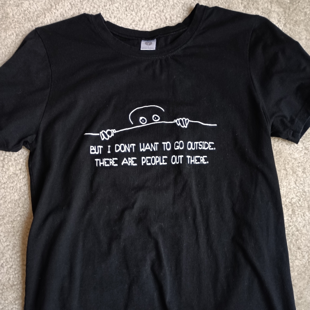 Black graphic tee